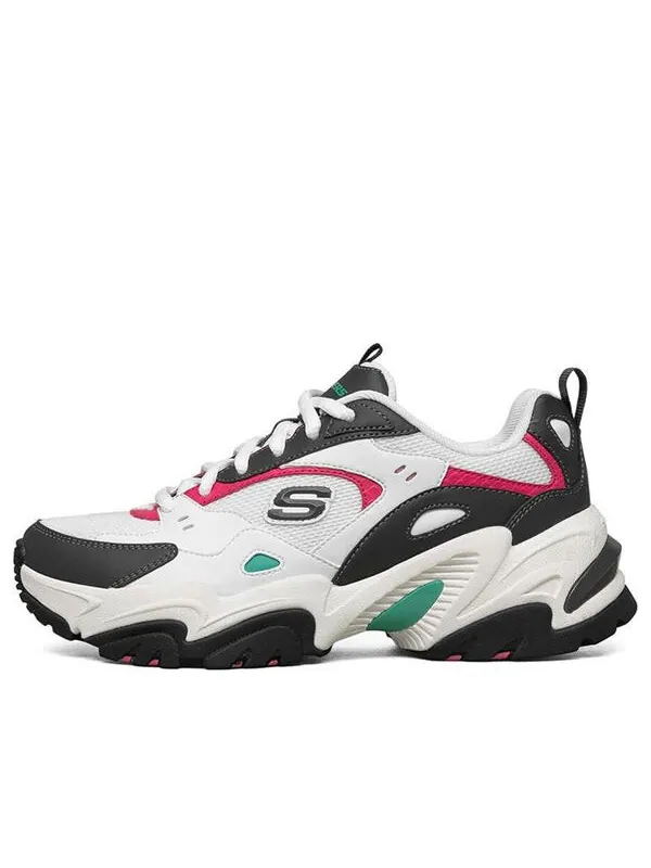 Кроссовки stamina v2 low-top running shoes pink/white Skechers — изображение 1 из 4, белый/розовый