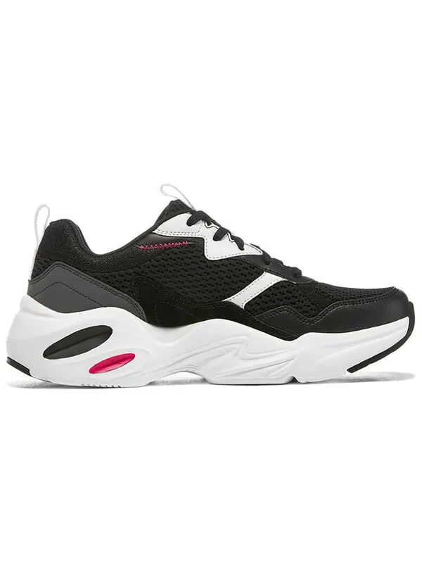Кроссовки stamina airy leisuresport shoes black/white Skechers — изображение 2 из 4, черный/белый