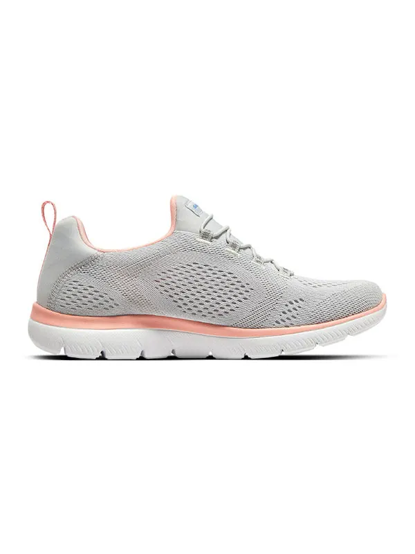 Кроссовки summits perfect views 'grey orange' Skechers — изображение 2 из 4, серый/оранжевый