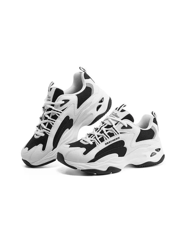 Кроссовки dlites 4.0 'white black' Skechers — изображение 3 из 4, белый/черный