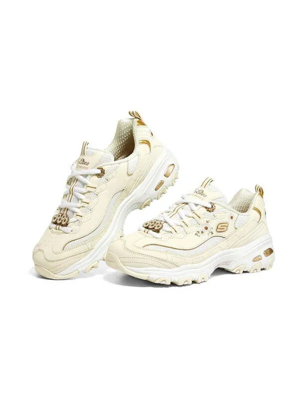 Кроссовки d'lites 'cream white' Skechers — изображение 3 из 4, кремовый/белый