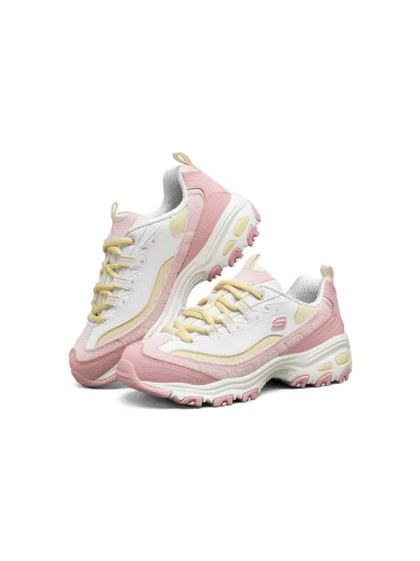 Кроссовки d'lites 1.0 sneakers pink/yellow Skechers — изображение 3 из 4, желтый