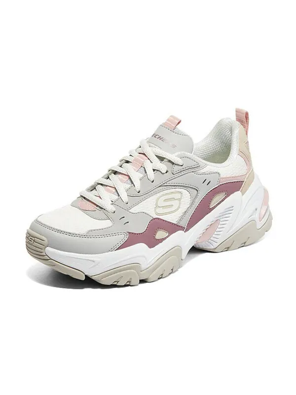 Кроссовки stamina v2 'light gray white red' Skechers — изображение 3 из 4