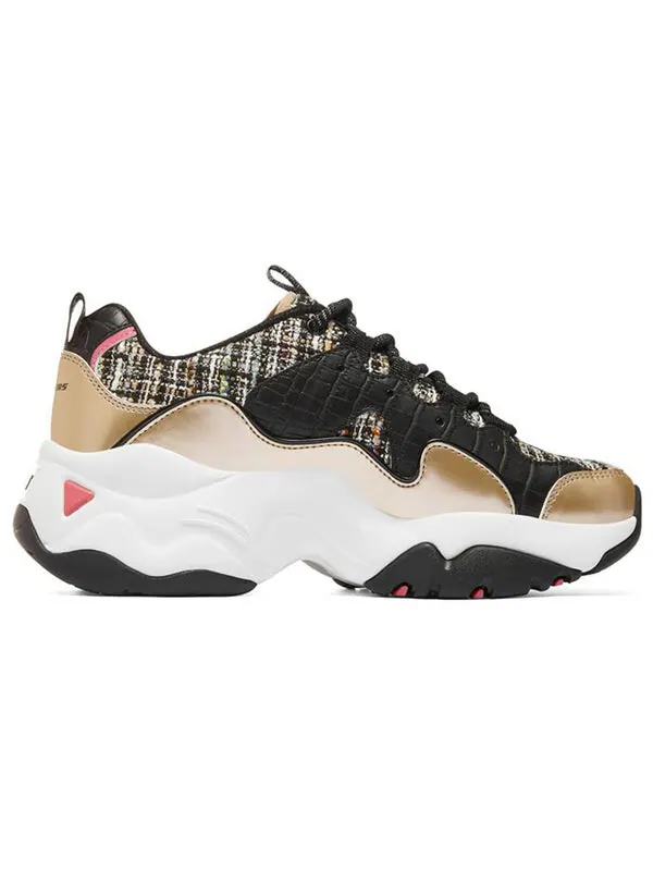 Кроссовки d'lites 3.0 'black gold' Skechers — изображение 2 из 4, черный/золотистый