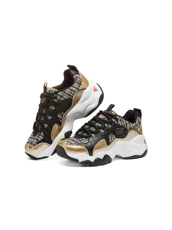 Кроссовки d'lites 3.0 'black gold' Skechers — изображение 3 из 4, черный/золотистый