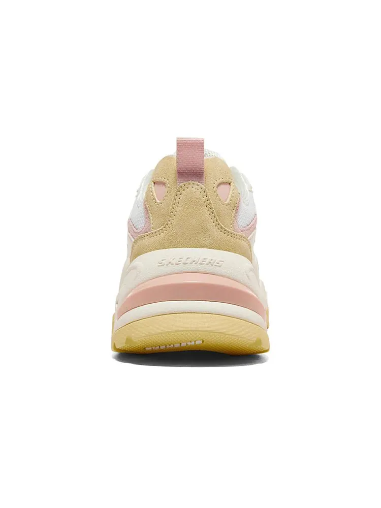 Беговые кроссовки (WMNS) Skechers Stamina V2 'White Yellow' — изображение 4 из 5, белый