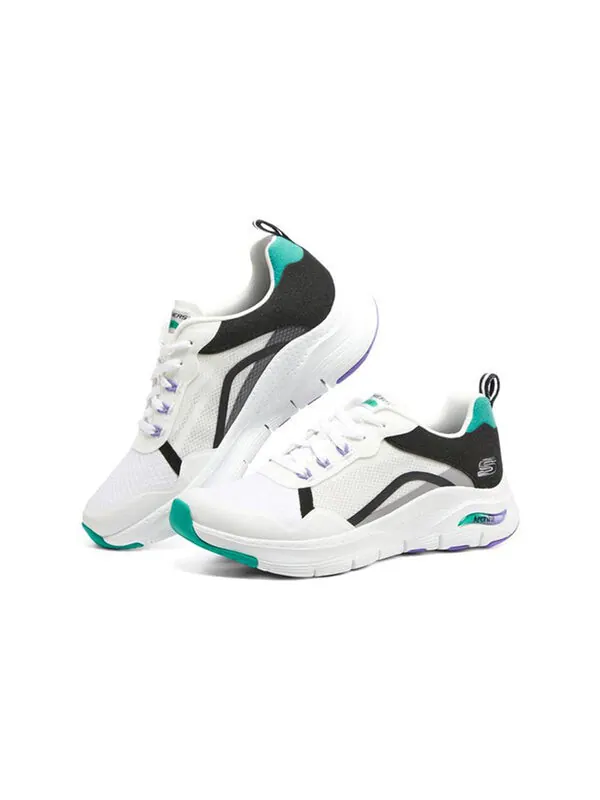 Кроссовки arch fit 'white teal' Skechers — изображение 3 из 4, белый
