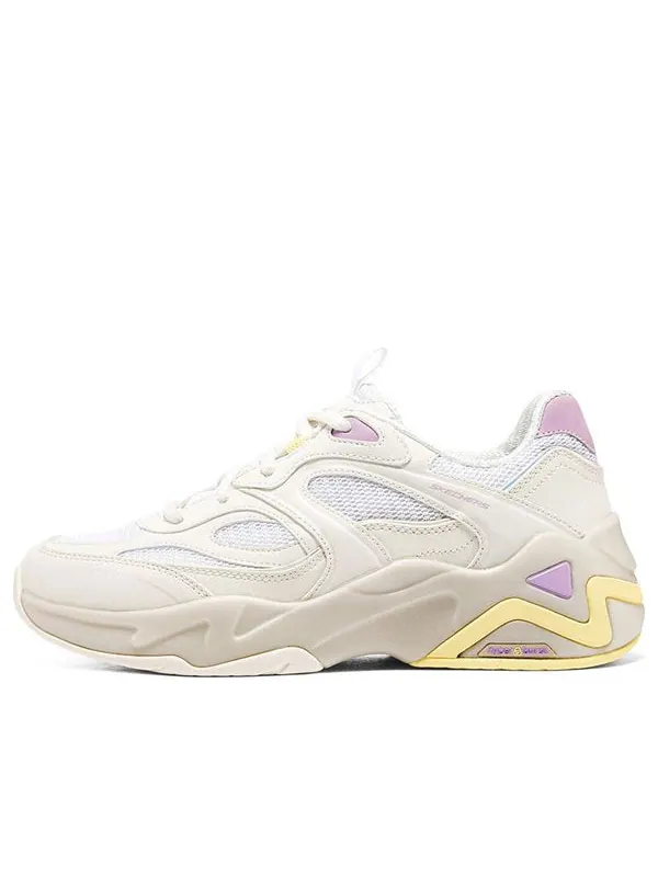 Кроссовки d'lites hyper burst 'white' Skechers — изображение 1 из 4, белый/розовый/желтый