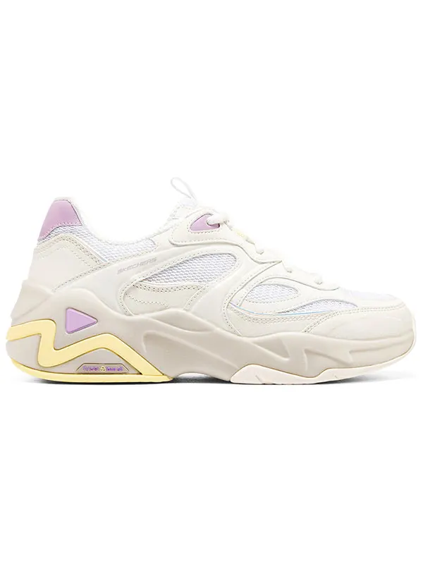 Кроссовки d'lites hyper burst 'white' Skechers — изображение 2 из 4, белый/розовый/желтый