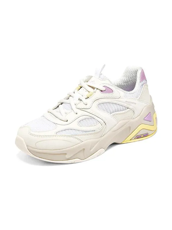 Кроссовки d'lites hyper burst 'white' Skechers — изображение 3 из 4, белый/розовый/желтый