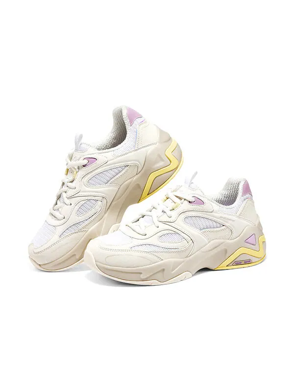 Кроссовки d'lites hyper burst 'white' Skechers — изображение 4 из 4, белый/розовый/желтый