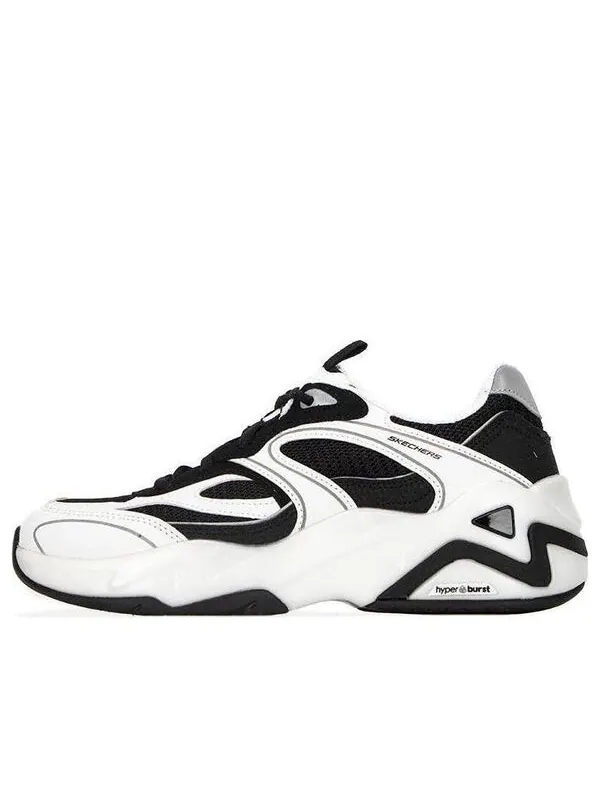 Кроссовки dlites hyper burst 'white black' Skechers — изображение 1 из 4, белый/черный