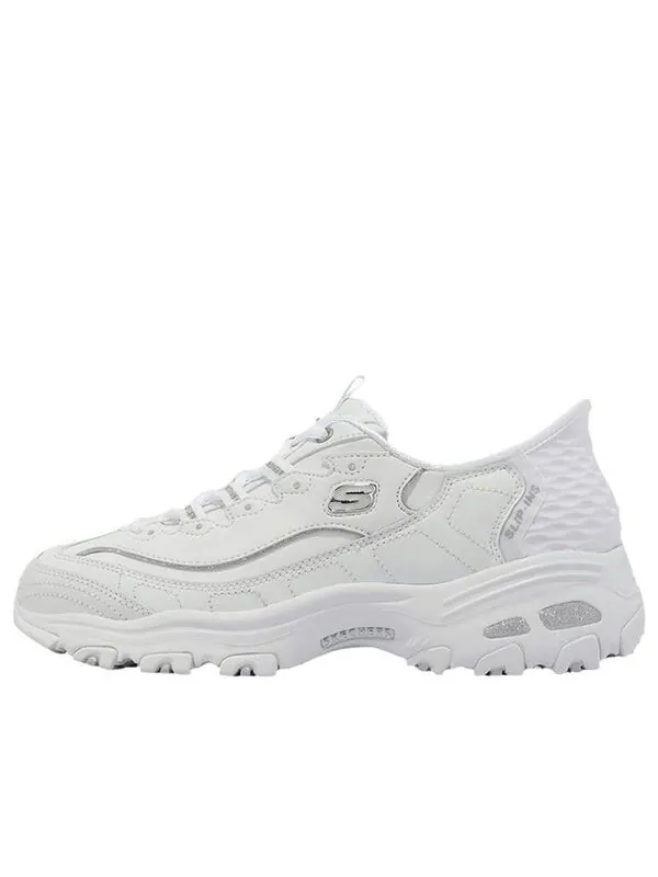 Кроссовки d'lites 'white silver' Skechers — изображение 1 из 4, белый/серебристый