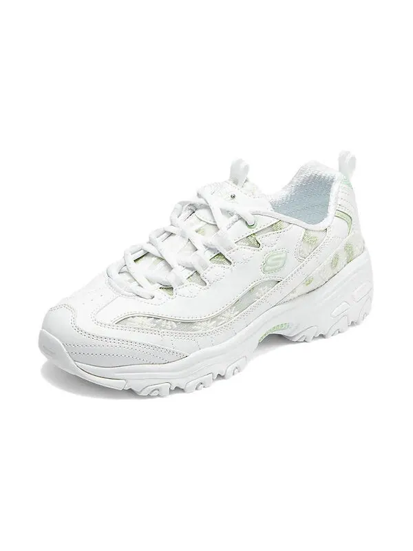 Кроссовки women sport d'lites 1.0 'white green' Skechers — изображение 2 из 4, белый/зеленый