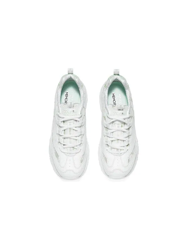Кроссовки women sport d'lites 1.0 'white green' Skechers — изображение 3 из 4, белый/зеленый