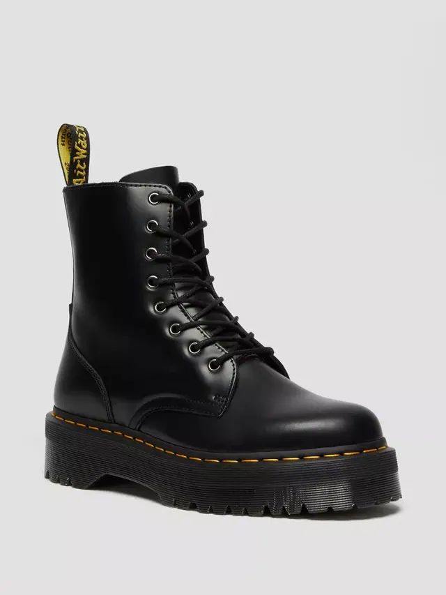 Ботинки Dr. Martens Jadon Boot из полированной кожи на платформе — изображение 1 из 11, черный