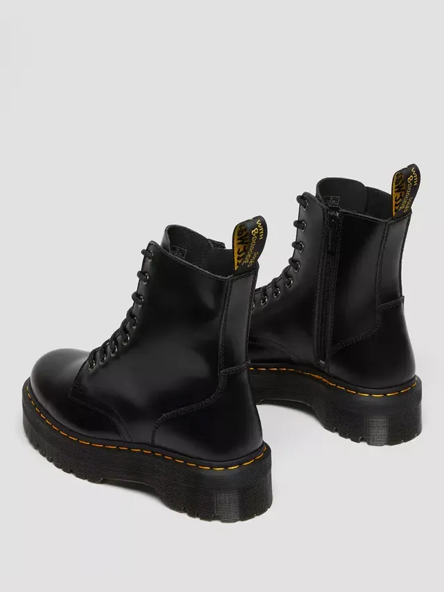 Ботинки Dr. Martens Jadon Boot из полированной кожи на платформе — изображение 7 из 11, черный