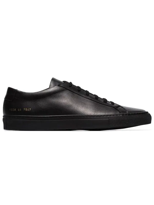 Кроссовки achilles low 'all black' Common Projects — изображение 2 из 4, черный