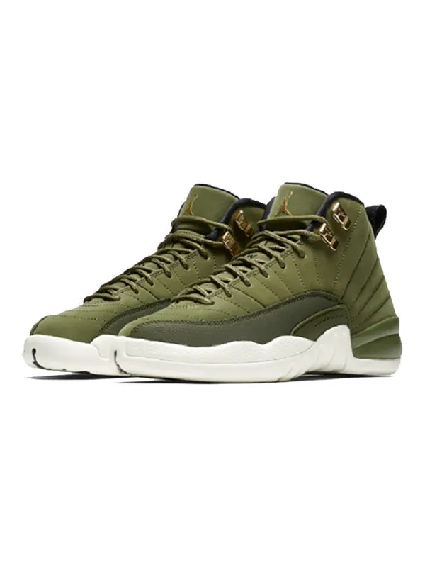 Кроссовки 12 ретро cp3 Air Jordan — изображение 2 из 4, оливковый/черный