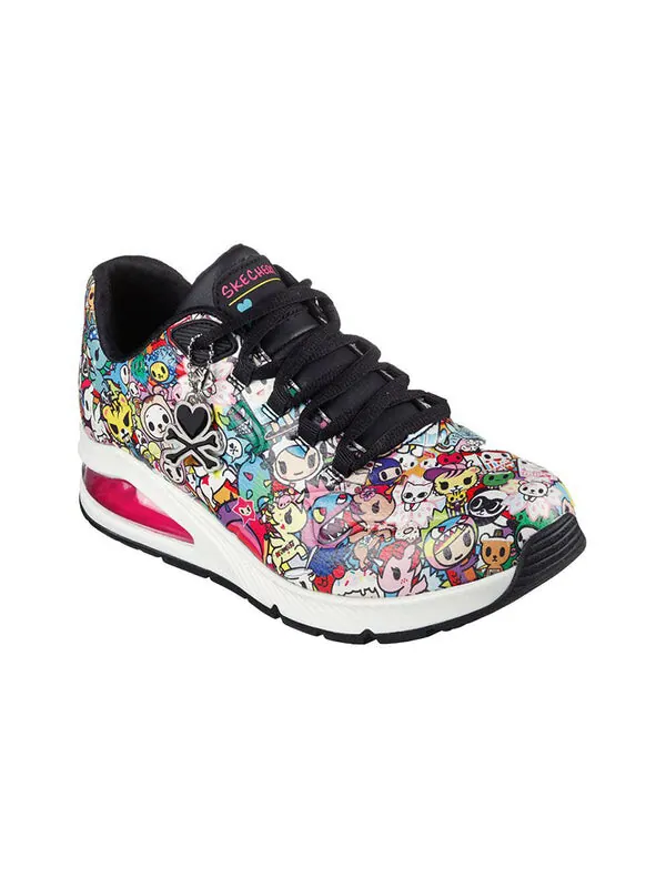Кроссовки uno 2 x tokidoki 'multicolor' Skechers — изображение 3 из 4, черный/мульти