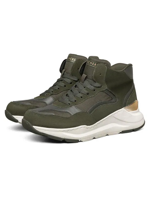 Кроссовки rovina high-top green Skechers — изображение 3 из 4, оливковый зеленый