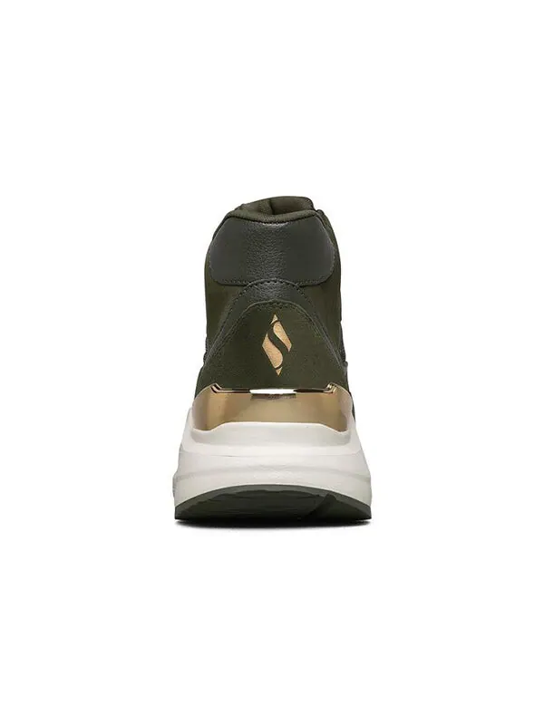Кроссовки rovina high-top green Skechers — изображение 4 из 4, оливковый зеленый