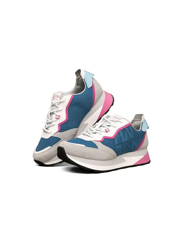 Кроссовки low-top grey/blue Skechers — изображение 3 из 4, серый/синий
