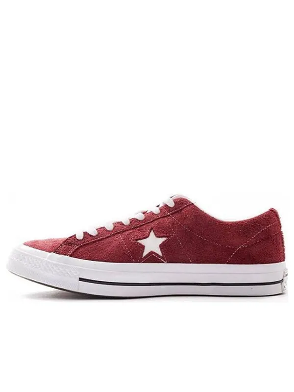 Кроссовки one star suede ox 'deep bourdeaux' Converse — изображение 1 из 4, винный красный/белый