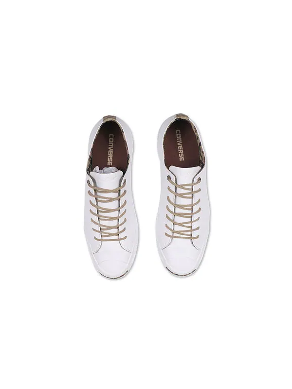 Кроссовки jack purcell wear-resistant non-slip low tops casual skateboarding shoes white Converse — изображение 4 из 4, белый