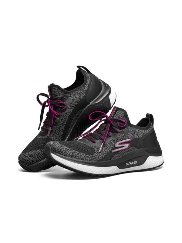 Кроссовки go run steady sports shoes black/white/purple Skechers — изображение 3 из 4, белый