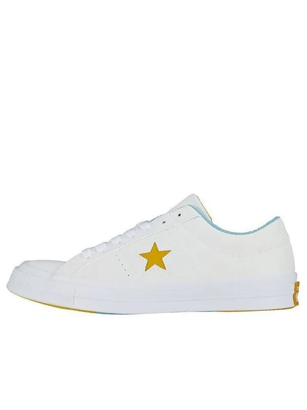 Кроссовки one star ox 'white mineral yellow' Converse — изображение 1 из 4, белый