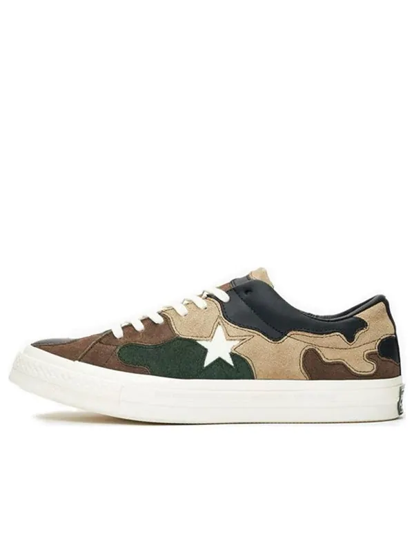 Кроссовки sneakersnstuff x one star 'camo' Converse — изображение 1 из 4, коричневый