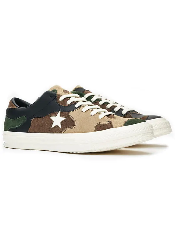 Кроссовки sneakersnstuff x one star 'camo' Converse — изображение 2 из 4, коричневый