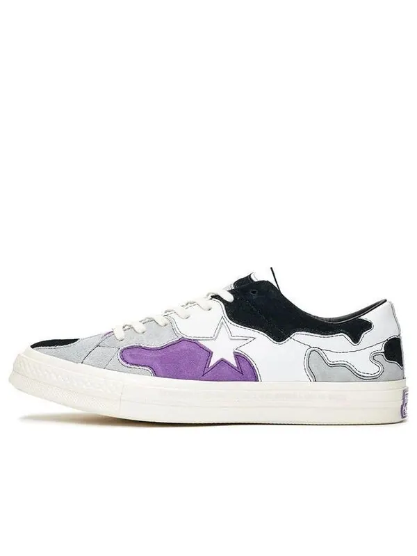 Кроссовки sneakersnstuff x one star 'purple camo' Converse — изображение 1 из 4, темный фиолетовый/серый