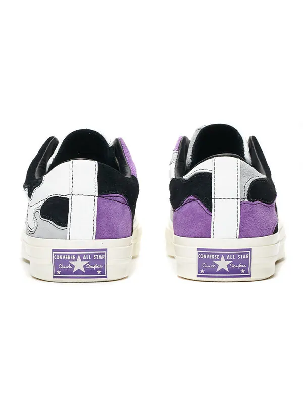 Кроссовки sneakersnstuff x one star 'purple camo' Converse — изображение 4 из 4, темный фиолетовый/серый