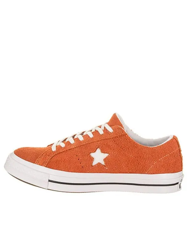 Кроссовки one star ox vintage suede 'bold mandarin' Converse — изображение 1 из 4, оранжевый/белый/черный