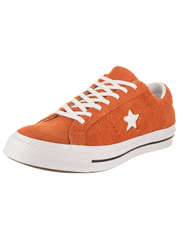 Кроссовки one star ox vintage suede 'bold mandarin' Converse — изображение 2 из 4, оранжевый/белый/черный