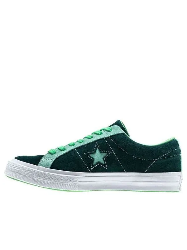 Кроссовки one star ox 'carnival' Converse — изображение 1 из 4, зеленый/белый