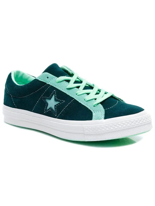 Кроссовки one star ox 'carnival' Converse — изображение 2 из 4, зеленый/белый