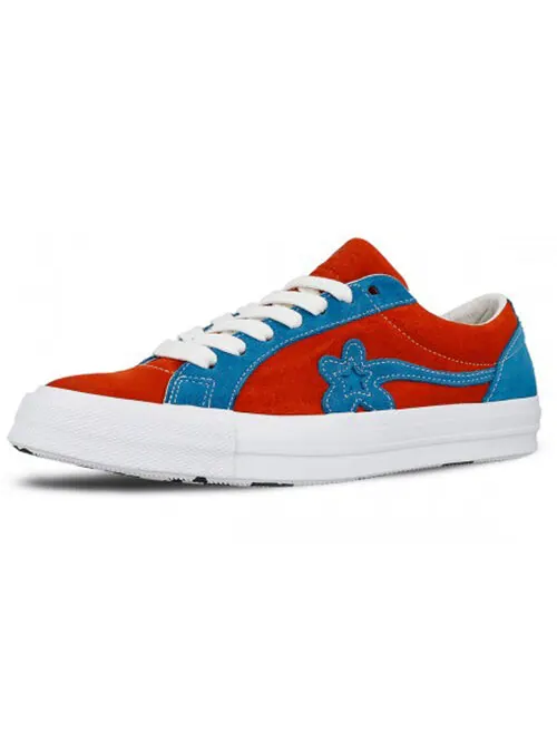 Кроссовки golf le fleur x one star ox 'molten lava' Converse — изображение 2 из 4, красный/синий