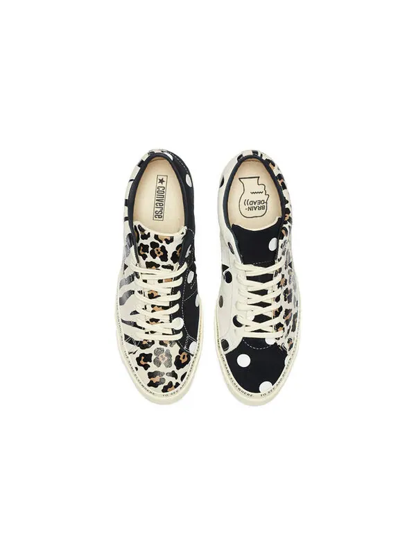 Кроссовки brain dead x one star low 'multi print' Converse — изображение 4 из 4, черный/белый