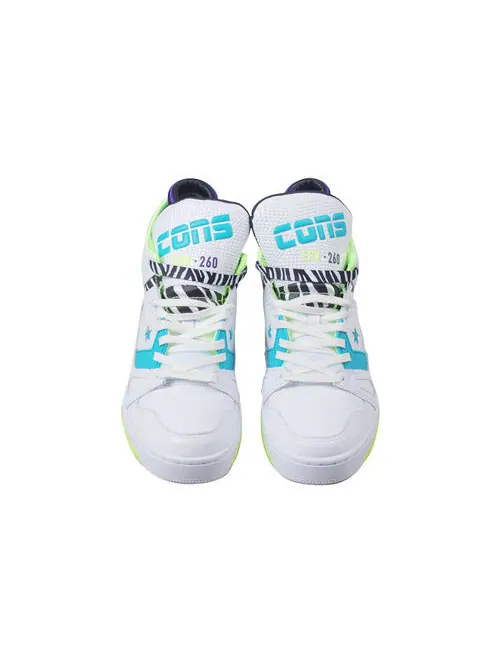 Кроссовки just don x erx-260 mid 'animal - white teal' Converse — изображение 3 из 4, белый/синий
