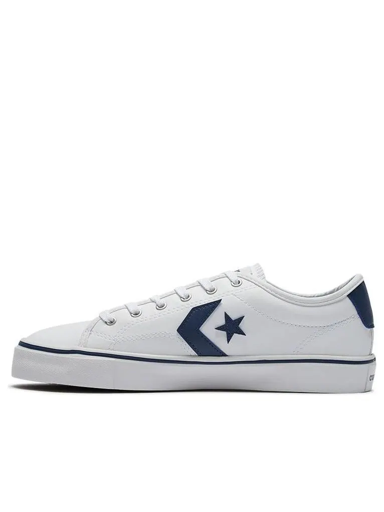 Кеды Converse Star Replay Leather 'White Navy' — изображение 1 из 4, белый