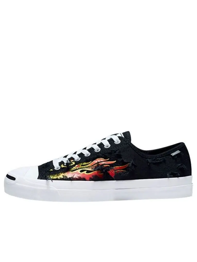 Кеды Converse Jack Purcell Pro Low 'Black Flame' — изображение 1 из 6, черный