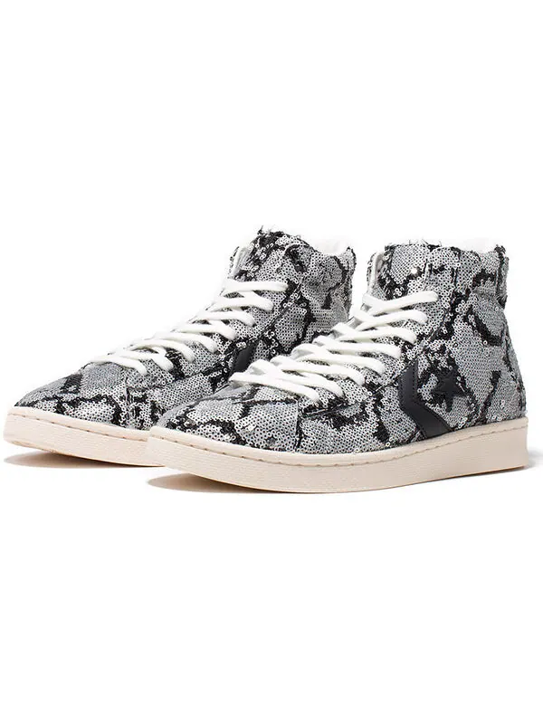 Кроссовки pro leather mid 'snakequins' Converse — изображение 2 из 3, черный