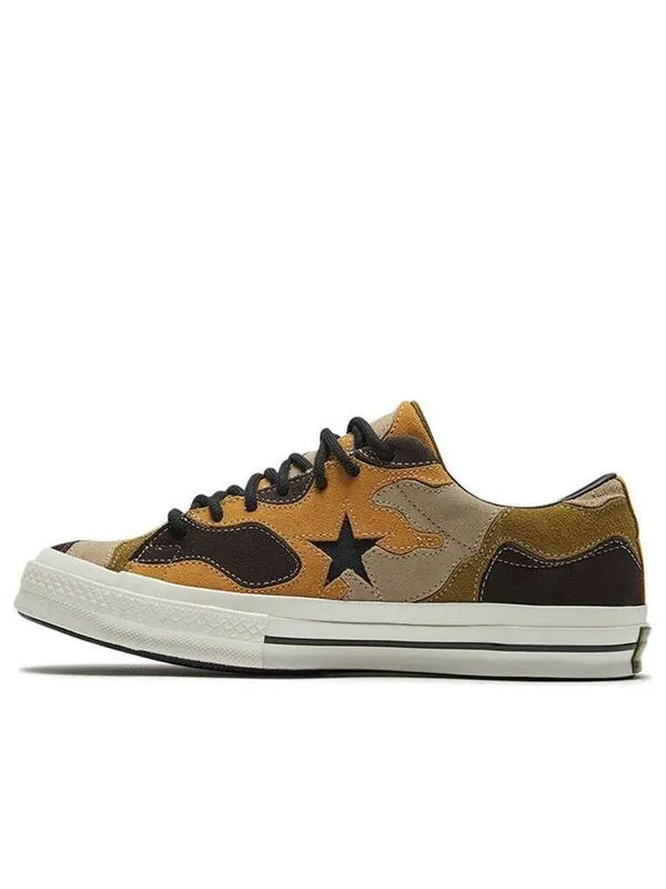 Кроссовки one star ox 'green brown' Converse — изображение 1 из 4, черный/оливковый