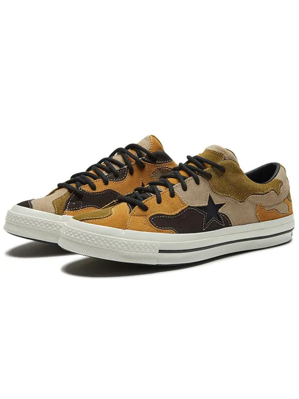 Кроссовки one star ox 'green brown' Converse — изображение 3 из 4, черный/оливковый