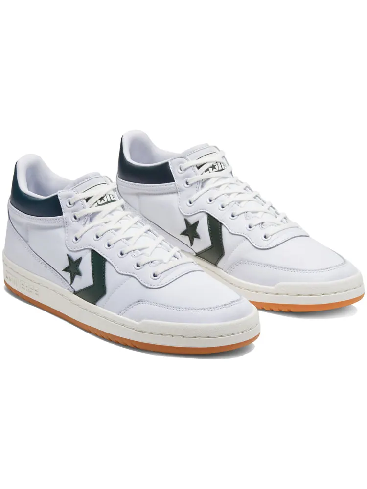 Кеды Converse Fastbreak Pro Mid 'White Deep Emerald' — изображение 4 из 6, белый