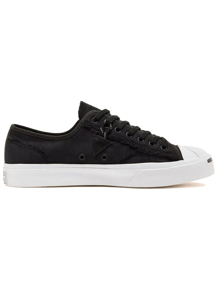 Кеды Converse Faux Fur-Lined Leather Jack Purcell — изображение 2 из 6, черный