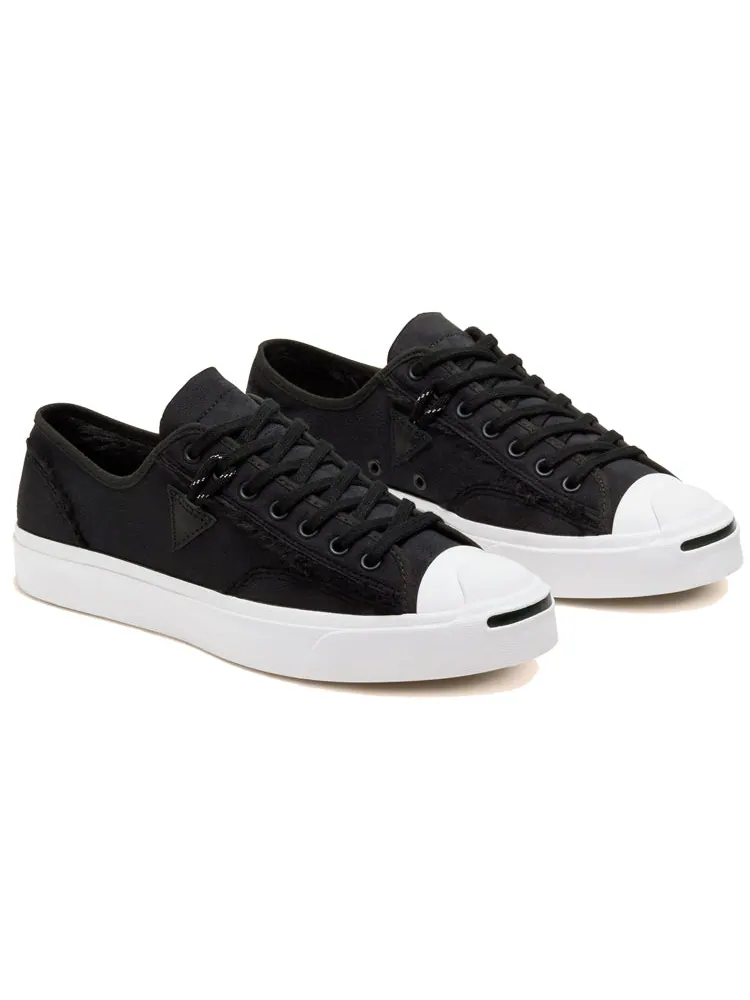 Кеды Converse Faux Fur-Lined Leather Jack Purcell — изображение 3 из 6, черный